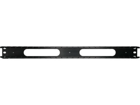 Organizator kabli 1U 19" z pokrywą maskującą Organizator kabli 1U 19" z pokrywą maskującą