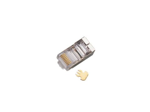 Wtyk przelotowy RJ45 STP kat.5e (opakowanie 100 sztuk) Wtyk przelotowy RJ45 STP kat.5e (opakowanie 100 sztuk)