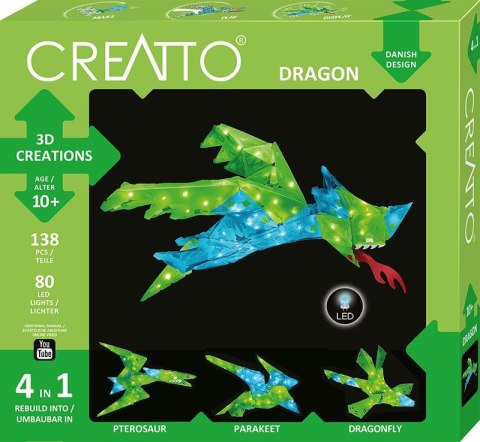 Zestawy Kreatywny- Creatto Świecący Smok Zestawy Kreatywny- Creatto Świecący Smok