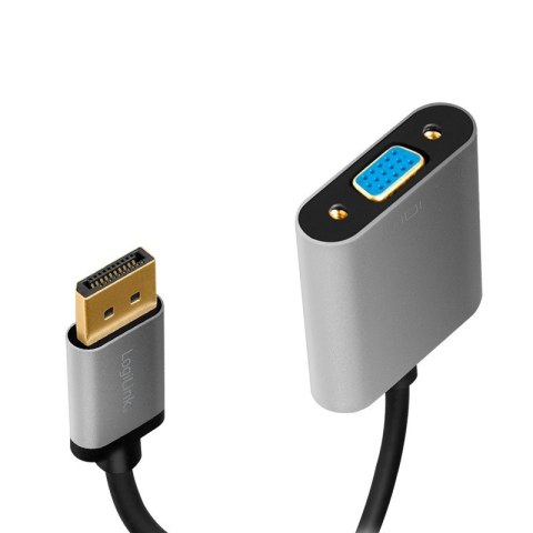Adapter DP do VGA 1080p 60Hzc Aluminiowy 0.15m Adapter DP do VGA 1080p 60Hzc Aluminiowy 0.15m