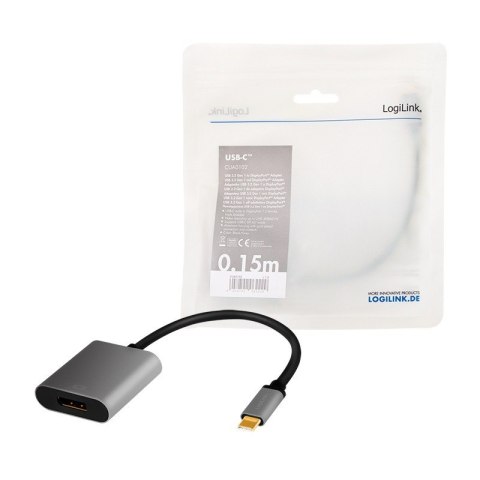 Adapter USB-C do DP/F, 4K/60Hz, Aluminiowy 0.15m Adapter USB-C do DP/F, 4K/60Hz, Aluminiowy 0.15m
