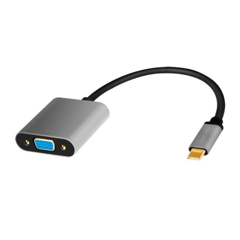 Adapter USB-C do VGA, 1080p, aluminiowy 0.15m Adapter USB-C do VGA, 1080p, aluminiowy 0.15m