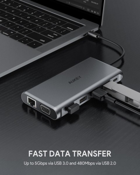 CB-C78 aluminiowy HUB USB-C | 12w1 | RJ45 Ethernet 10/100/1000Mbps | 2xUSB 3.1 | 2xUSB 2.0 | 2xHDMI 4k@30Hz | VGA | SD i microSD CB-C78 aluminiowy HUB USB-C | 12w1 | RJ45 Ethernet 10/100/1000Mbps | 2xUSB 3.1 | 2xUSB 2.0 | 2xHDMI 4k@30Hz | VGA | SD i microSD