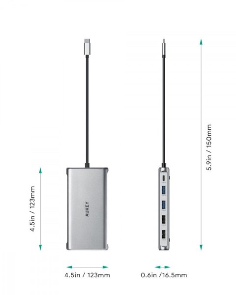 CB-C78 aluminiowy HUB USB-C | 12w1 | RJ45 Ethernet 10/100/1000Mbps | 2xUSB 3.1 | 2xUSB 2.0 | 2xHDMI 4k@30Hz | VGA | SD i microSD CB-C78 aluminiowy HUB USB-C | 12w1 | RJ45 Ethernet 10/100/1000Mbps | 2xUSB 3.1 | 2xUSB 2.0 | 2xHDMI 4k@30Hz | VGA | SD i microSD