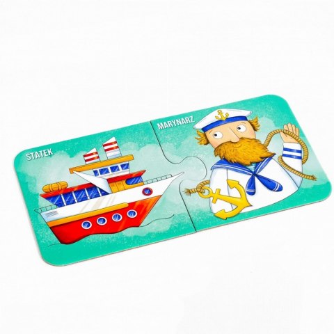 Puzzle dwuelementowe Strażak czy astronautka? Kim będę, gdy dorosnę? Puzzle dwuelementowe Strażak czy astronautka? Kim będę, gdy dorosnę?