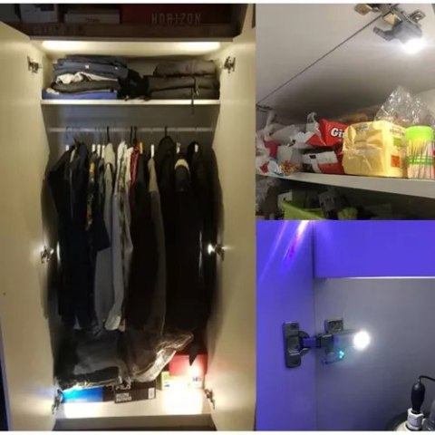 Lampka 3 LED do szafki na zawias 23025 Ruhhy