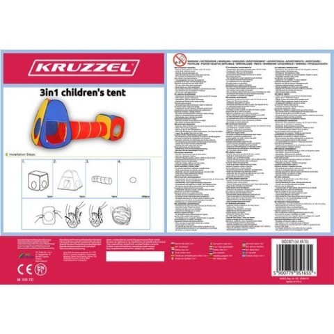 Namiot dla dzieci 3w1 Kruzzel 23871 Kruzzel