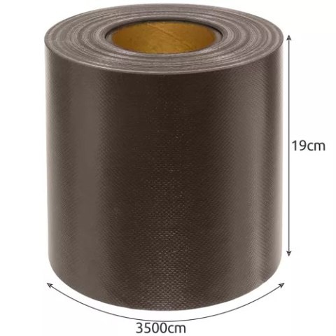 Taśma ogrodzeniowa 19cmx35m 630g/m2 brązowa 23707 Gardlov
