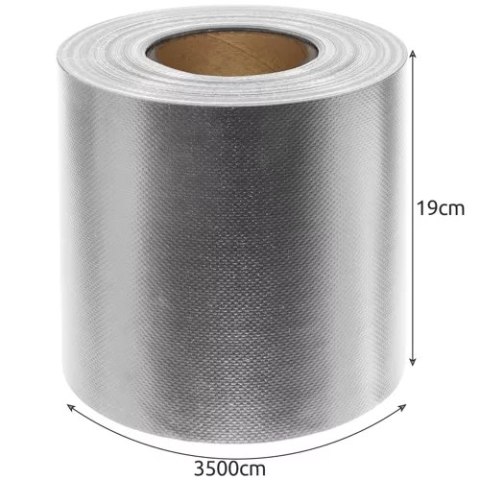 Taśma ogrodzeniowa 19cmx35m 630g/m2 szara 23704 Gardlov