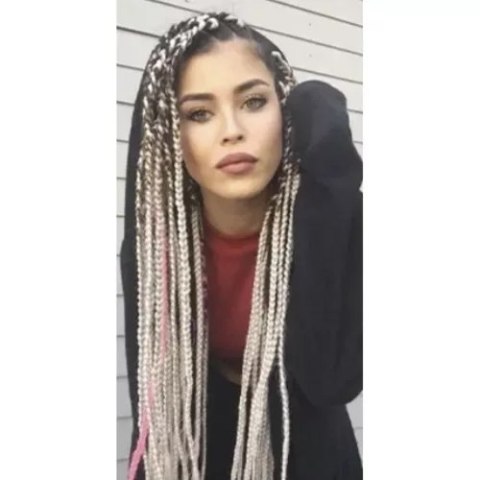 Włosy syntetyczne warkoczyki blond Soulima 23556 Soulima Włosy syntetyczne warkoczyki blond Soulima 23556 Soulima