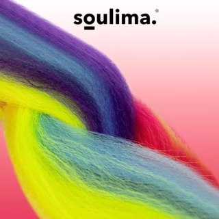 Włosy syntetyczne warkoczyki tęczowe Soulima 23571 Soulima