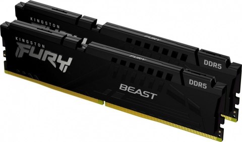 Pamięć DDR5 Fury Beast 64GB(2*32GB)/5200 CL40 czarna Pamięć DDR5 Fury Beast 64GB(2*32GB)/5200 CL40 czarna