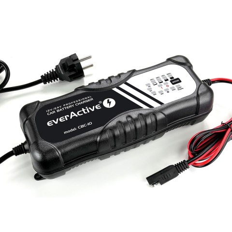 Prostownik samochodowy do akumulatora 12V/24V automatyczny CBC10