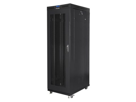 Szafa instalacyjna RACK stojąca 19 27U 800X1000 czarna LCD (FLAT PACK) Szafa instalacyjna RACK stojąca 19 27U 800X1000 czarna LCD (FLAT PACK)