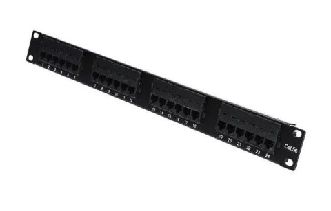 Patchpanel CAT5E UTP 24 porty Patchpanel CAT5E UTP 24 porty