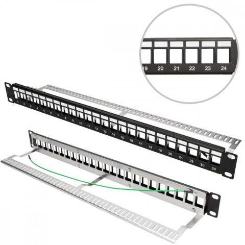 Patchpanel modularny 24 porty STP Patchpanel modularny 24 porty STP