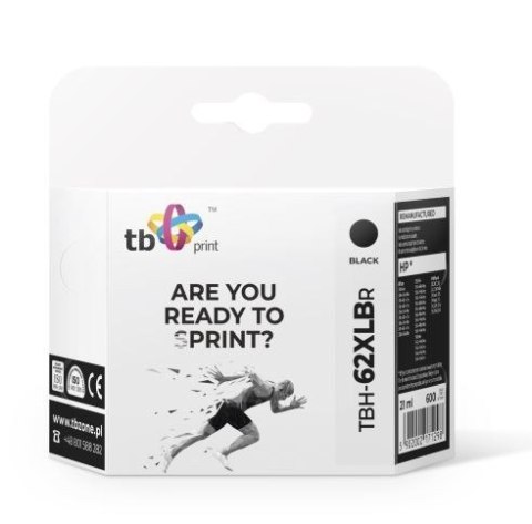 Tusz do HP OfficeJet 5740 TBH-62XLBR BK refabrykowany Tusz do HP OfficeJet 5740 TBH-62XLBR BK refabrykowany