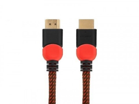 Kabel HDMI 2.0 czerwono-czarny 3 m, GCL-04
