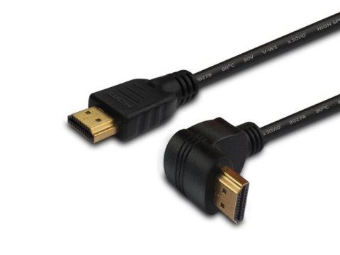 Kabel HDMI kątowy złoty v1.4 3D, 4Kx2K, 1.5m, CL-04 Kabel HDMI kątowy złoty v1.4 3D, 4Kx2K, 1.5m, CL-04