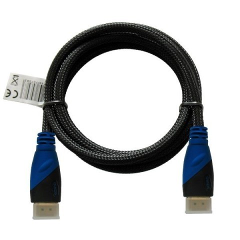 Kabel HDMI oplot nylon złoty v1.4 4Kx2K 1.5m, wielopak 10 szt., CL-02 Kabel HDMI oplot nylon złoty v1.4 4Kx2K 1.5m, wielopak 10 szt., CL-02