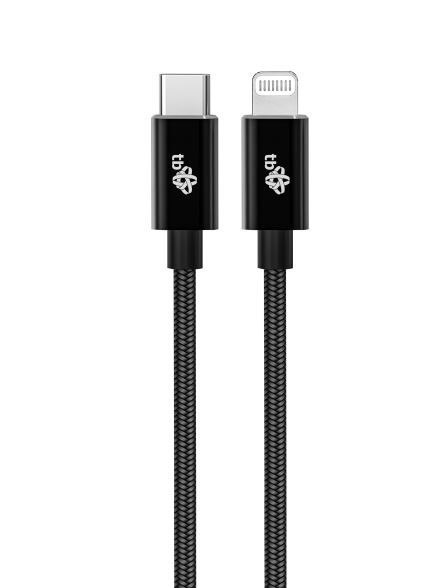 Kabel Lightning MFi - USB C czarny 1m Kabel Lightning MFi - USB C czarny 1m
