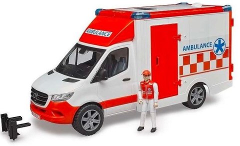 Pojazd Mercedes-Benz Sprinter Ambulans z figurką i modułem Pojazd Mercedes-Benz Sprinter Ambulans z figurką i modułem