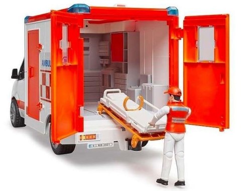 Pojazd Mercedes-Benz Sprinter Ambulans z figurką i modułem Pojazd Mercedes-Benz Sprinter Ambulans z figurką i modułem
