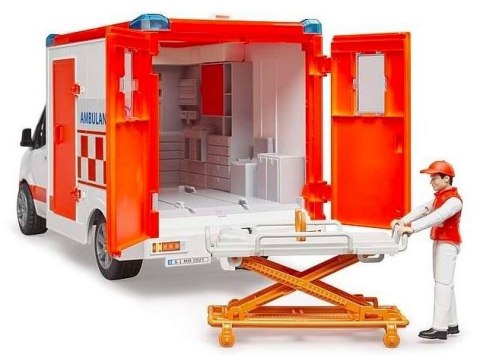 Pojazd Mercedes-Benz Sprinter Ambulans z figurką i modułem Pojazd Mercedes-Benz Sprinter Ambulans z figurką i modułem