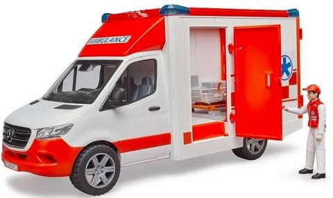Pojazd Mercedes-Benz Sprinter Ambulans z figurką i modułem Pojazd Mercedes-Benz Sprinter Ambulans z figurką i modułem
