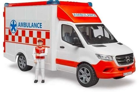Pojazd Mercedes-Benz Sprinter Ambulans z figurką i modułem Pojazd Mercedes-Benz Sprinter Ambulans z figurką i modułem