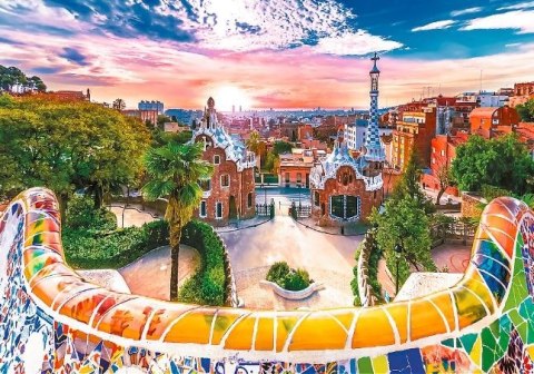 Puzzle 1000 elementów Zachód słońca nad Barceloną Puzzle 1000 elementów Zachód słońca nad Barceloną
