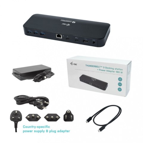 Stacja dokującaThunderbolt 3/USB-C Dual 4K Docking Station + USB-C to DisplayPort Cable (1,5m) + Power Delivery 60W Stacja dokującaThunderbolt 3/USB-C Dual 4K Docking Station + USB-C to DisplayPort Cable (1,5m) + Power Delivery 60W