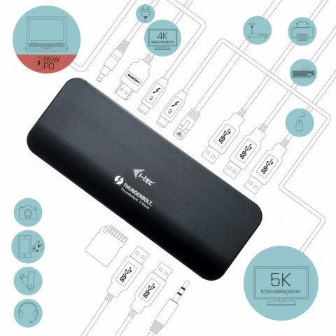Stacja dokującaThunderbolt 3/USB-C Dual 4K Docking Station + USB-C to DisplayPort Cable (1,5m) + Power Delivery 60W Stacja dokującaThunderbolt 3/USB-C Dual 4K Docking Station + USB-C to DisplayPort Cable (1,5m) + Power Delivery 60W