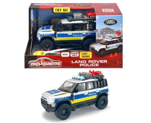 Pojazd Majorette Grand Land Rover policja 12,5 cm Pojazd Majorette Grand Land Rover policja 12,5 cm
