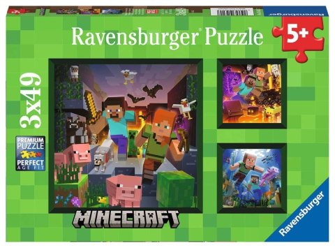Puzzle 3x49 elementów Minecraft Puzzle 3x49 elementów Minecraft