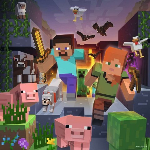 Puzzle 3x49 elementów Minecraft Puzzle 3x49 elementów Minecraft