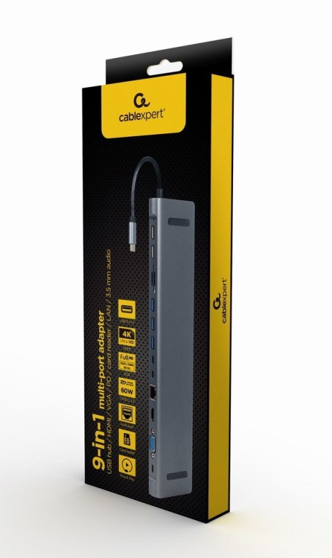 Hub USB-C HDMI GbE 3xUSB 3.1 2xUSB 2.0 2xUSB-C USB-C PD Card VGA Hub USB-C HDMI GbE 3xUSB 3.1 2xUSB 2.0 2xUSB-C USB-C PD Card VGA