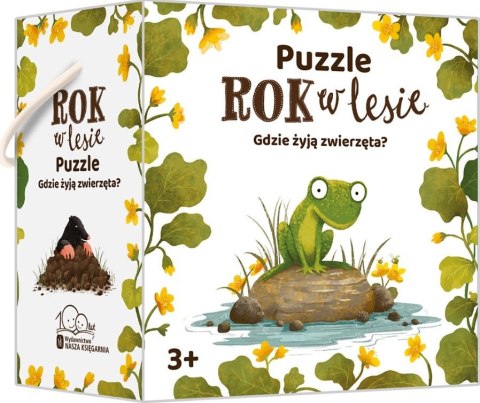 Puzzle Rok w lesie. Gdzie żyją zwierzęta Puzzle Rok w lesie. Gdzie żyją zwierzęta