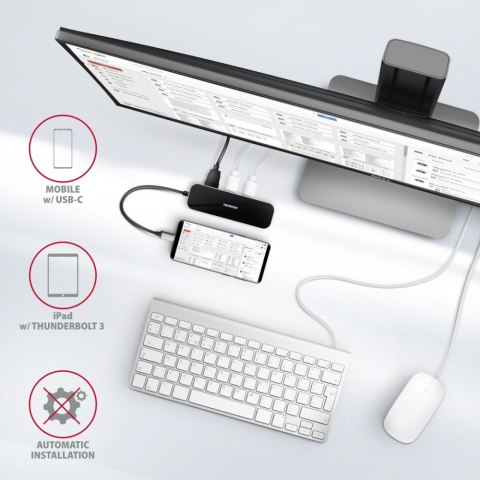 HMC-6GL Wieloportowy hub 3x USB-A, HDMI, RJ-45, USB 3.2 Gen 1 hub, PD 100W 20cm USB-C kabel HMC-6GL Wieloportowy hub 3x USB-A, HDMI, RJ-45, USB 3.2 Gen 1 hub, PD 100W 20cm USB-C kabel