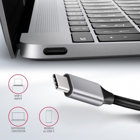 HMC-6GL Wieloportowy hub 3x USB-A, HDMI, RJ-45, USB 3.2 Gen 1 hub, PD 100W 20cm USB-C kabel HMC-6GL Wieloportowy hub 3x USB-A, HDMI, RJ-45, USB 3.2 Gen 1 hub, PD 100W 20cm USB-C kabel