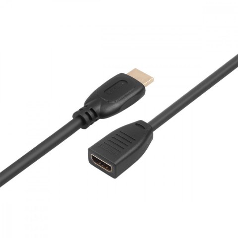 Kabel HDMI v2.0 F-M pozłacany 3m przedłużacz Kabel HDMI v2.0 F-M pozłacany 3m przedłużacz