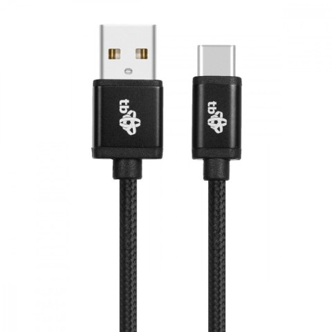 Kabel USB-USB C 1.5m czarny sznurek premium Kabel USB-USB C 1.5m czarny sznurek premium