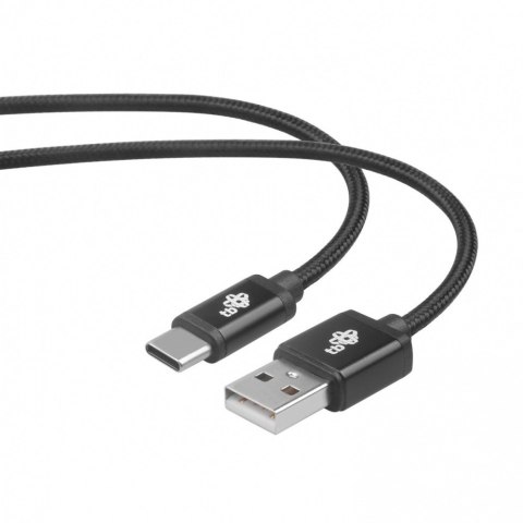 Kabel USB-USB C 1.5m czarny sznurek premium Kabel USB-USB C 1.5m czarny sznurek premium