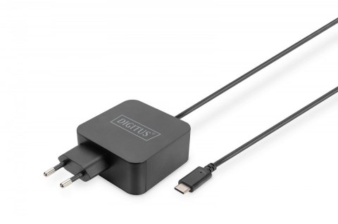 Ładowarka sieciowa zasilacz 1x USB-C PD 3.0 max. 65W zintegrowany kabel 1,2m Czarna Ładowarka sieciowa zasilacz 1x USB-C PD 3.0 max. 65W zintegrowany kabel 1,2m Czarna