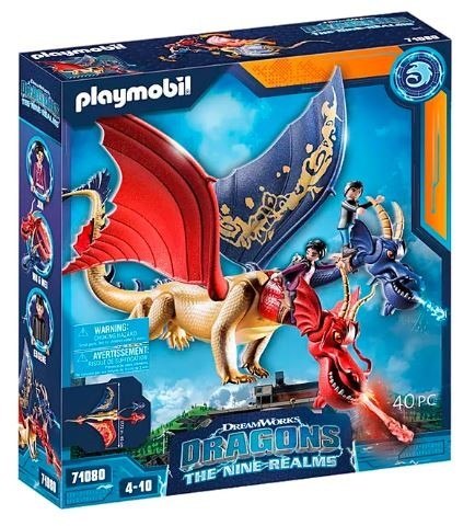 Zestaw z figurkami Dragons: The Nine Realms - Wu & Wei i Jun 71080 Zestaw z figurkami Dragons: The Nine Realms - Wu & Wei i Jun 71080