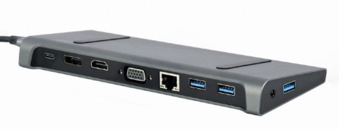 Adapter USB-C 9w1, HDMI, USB-C PD, VGA, DP, USBx3, Audio, LAN Adapter USB-C 9w1, HDMI, USB-C PD, VGA, DP, USBx3, Audio, LAN