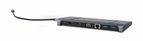 Adapter USB-C 9w1, HDMI, USB-C PD, VGA, DP, USBx3, Audio, LAN Adapter USB-C 9w1, HDMI, USB-C PD, VGA, DP, USBx3, Audio, LAN