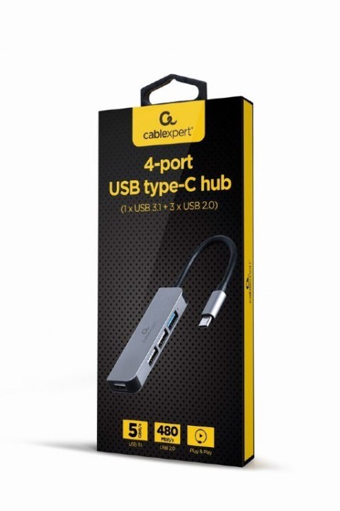 Hub 4-portowy USB-C, 3xUSB 2.0, USB 3.1 Hub 4-portowy USB-C, 3xUSB 2.0, USB 3.1