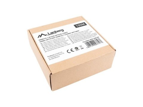 Kabel HDMI M/M v2.1 100M 8K czarny optyczny AOC Kabel HDMI M/M v2.1 100M 8K czarny optyczny AOC