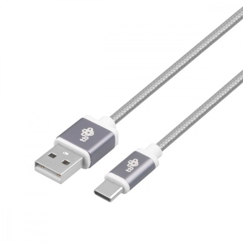 Kabel USB-USB C 1.5m szary sznurek premium Kabel USB-USB C 1.5m szary sznurek premium